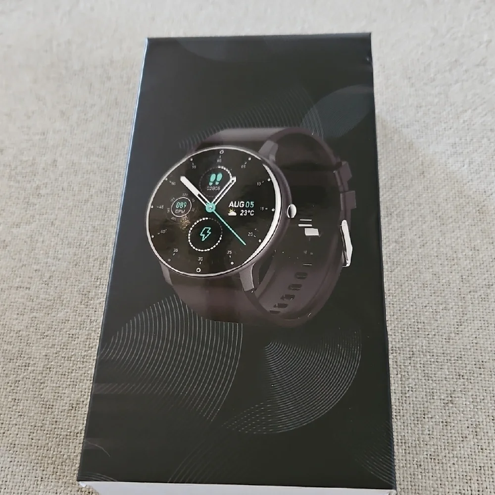 Elegant Black and Tan Smartwatch